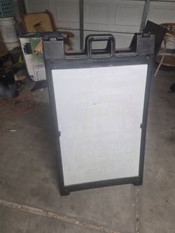 Plasticade® Signicade Deluxe 24" x 36" White Message Board 140-W