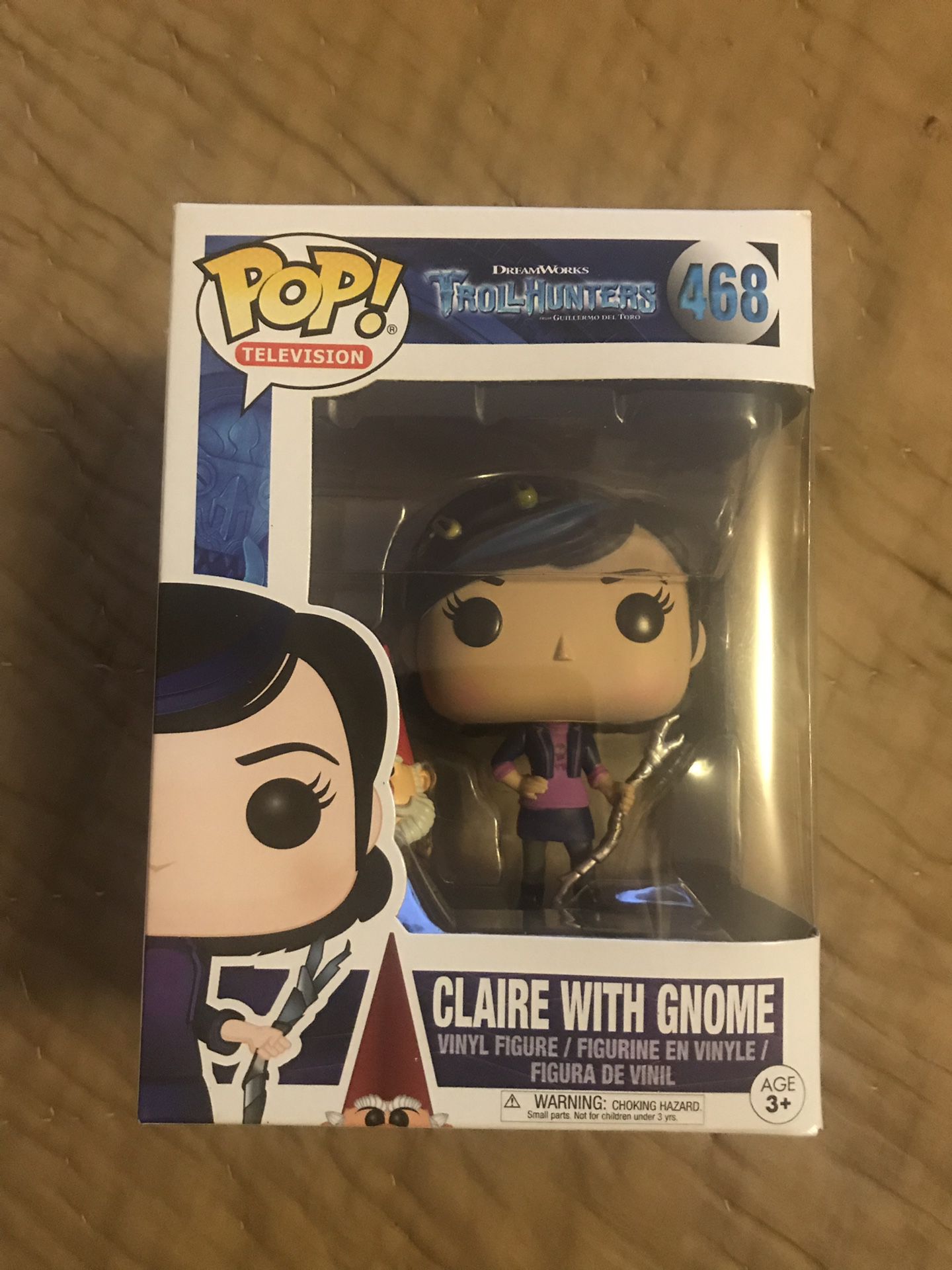 Funko Pop Claire With Gnome #468 - Troll Hunters - Brand New Toys action figures