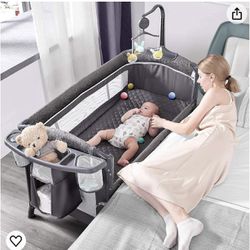 Bassinet And Play Pen Together