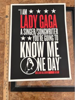 Lady Gaga 2014  VIP Poster Hand-Numbered Limited Edition 1791/2250