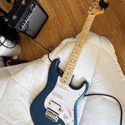 Metálica Blue Electric Guitar