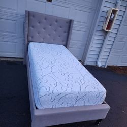 TWIN XL BED AND MATTRESS 