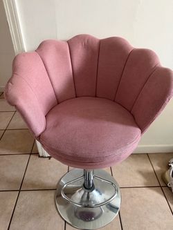 Vanity chair swivel & height adjustable