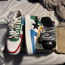 Bape Shoes Size 10 “ Tokyo” Multicolor