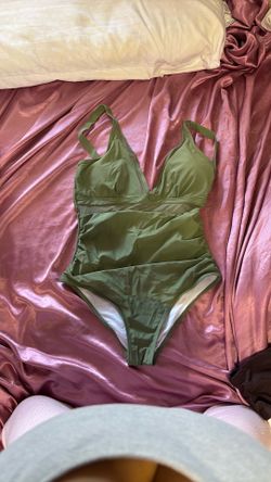 Green bathing suit