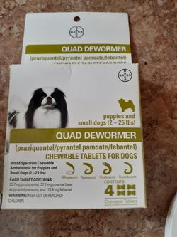 Dewormer only used one tablet