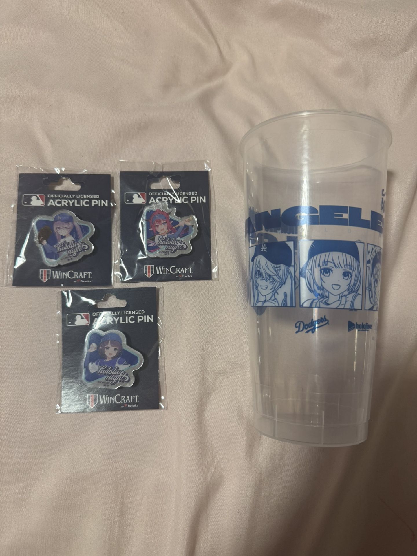 Dodgers Hololive Acrylic Pin Set