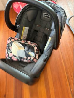 Even flow car seat and base