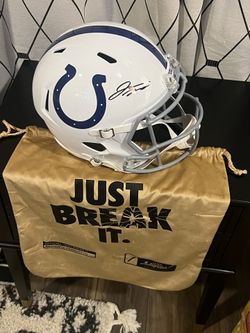 Signed Johnathan Taylor Full Size Helmet