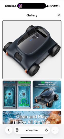 Seauto SAT 10 Cordless Robotic Pool Cleaner for Inground & Above Ground Pools -