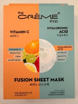 The Crème Shop Vitamin C & Hyaluronic Acid Fusion Sheet Mask