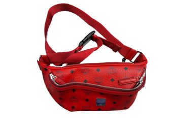Mcm Ziptop Fannypack Red Purse / Handbag