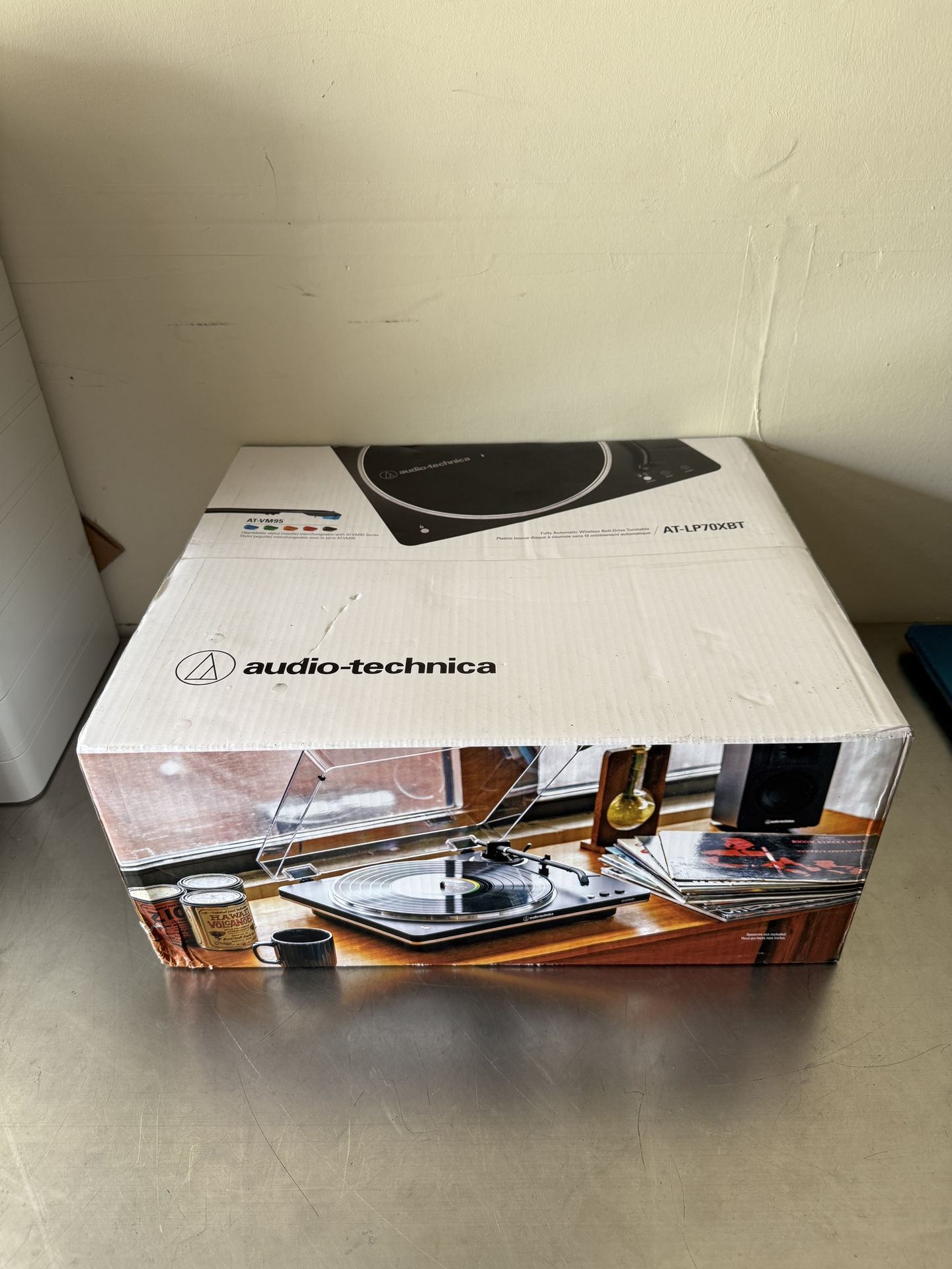 Audio-Technica Consumer AT-LP70XBT Fully Automatic Belt-Drive Turntable with Bluetooth