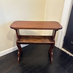 Walnut Bookshelf Table Antique 