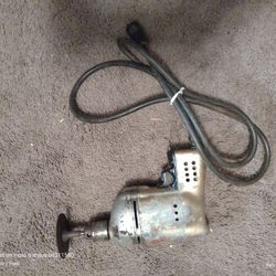 Vintage Black and Decker 1/4” U-100 Electric Utility Drill With Cut Off Wheel & Box. Tested, WORKS
