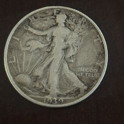 1939 Walking Liberty Coin   