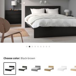 IKEA Malm King Bed With Mattress 