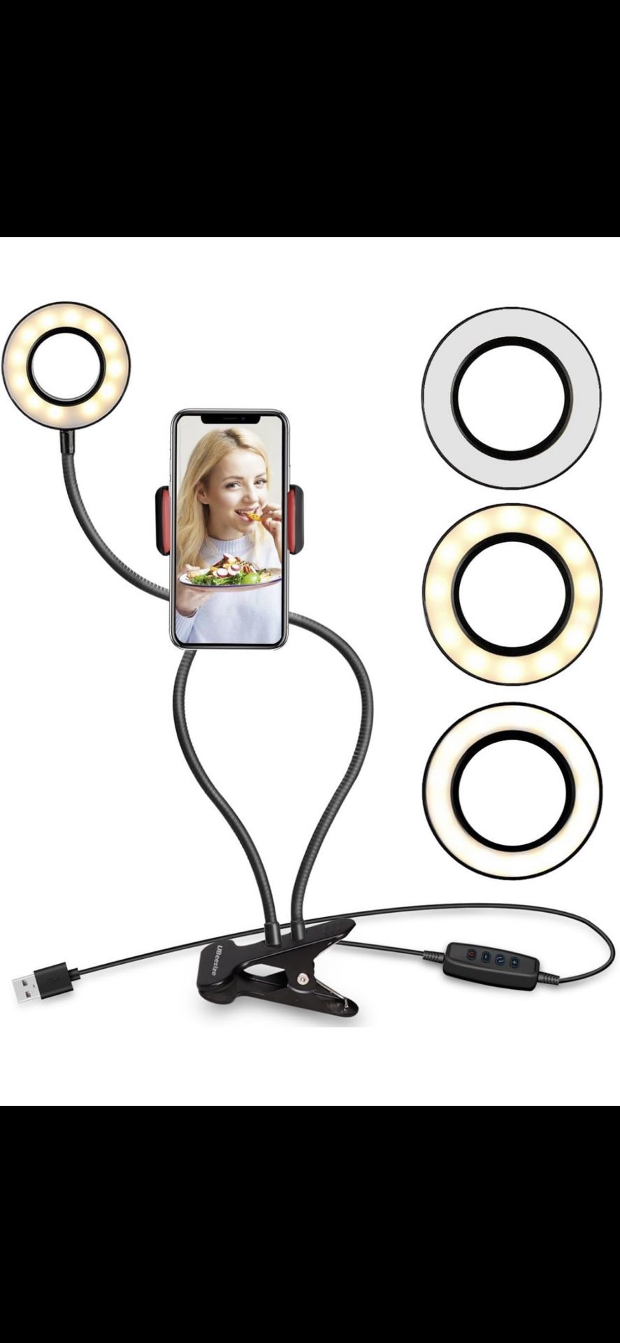 Selfie Stick With Ring Light Brand New 