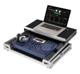 Odyssey FZGSATOMNISDUO, Flight Case with Glide Style Laptop Platform for the AlphaTheta OMNIS-DUO