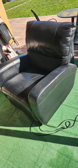 Leather recliner