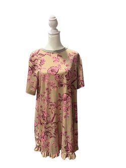 Floral velvet dress