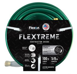 Flexon 5/8 in. x 100 ft. Contractor Grade Hose with Guard & Grip@U16-491