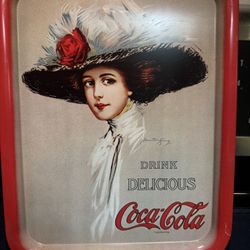 1970S Metal Coke Ray Reproduction Of 1920S Coca-Cola Advertisement