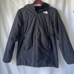 The North Face Girls XL (14/16) Black Reversible Hooded Winter Jacket