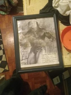 Autographed picture of jimmy superfly snuka