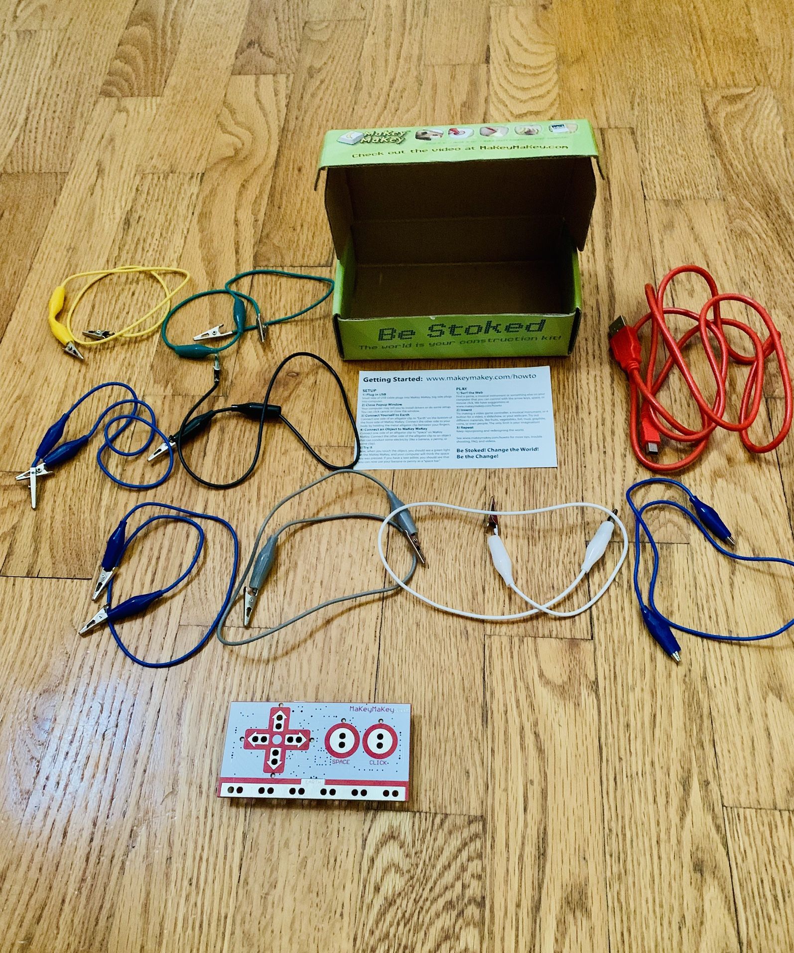 The MaKey MaKey is a Stem invention kit that tricks a computer to think anything is a keyboard.