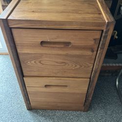 Solid Wood File Cabinet