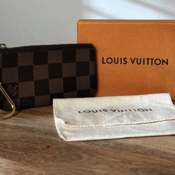 Louis Vuitton Damier Ebene Key Pouch Cles 