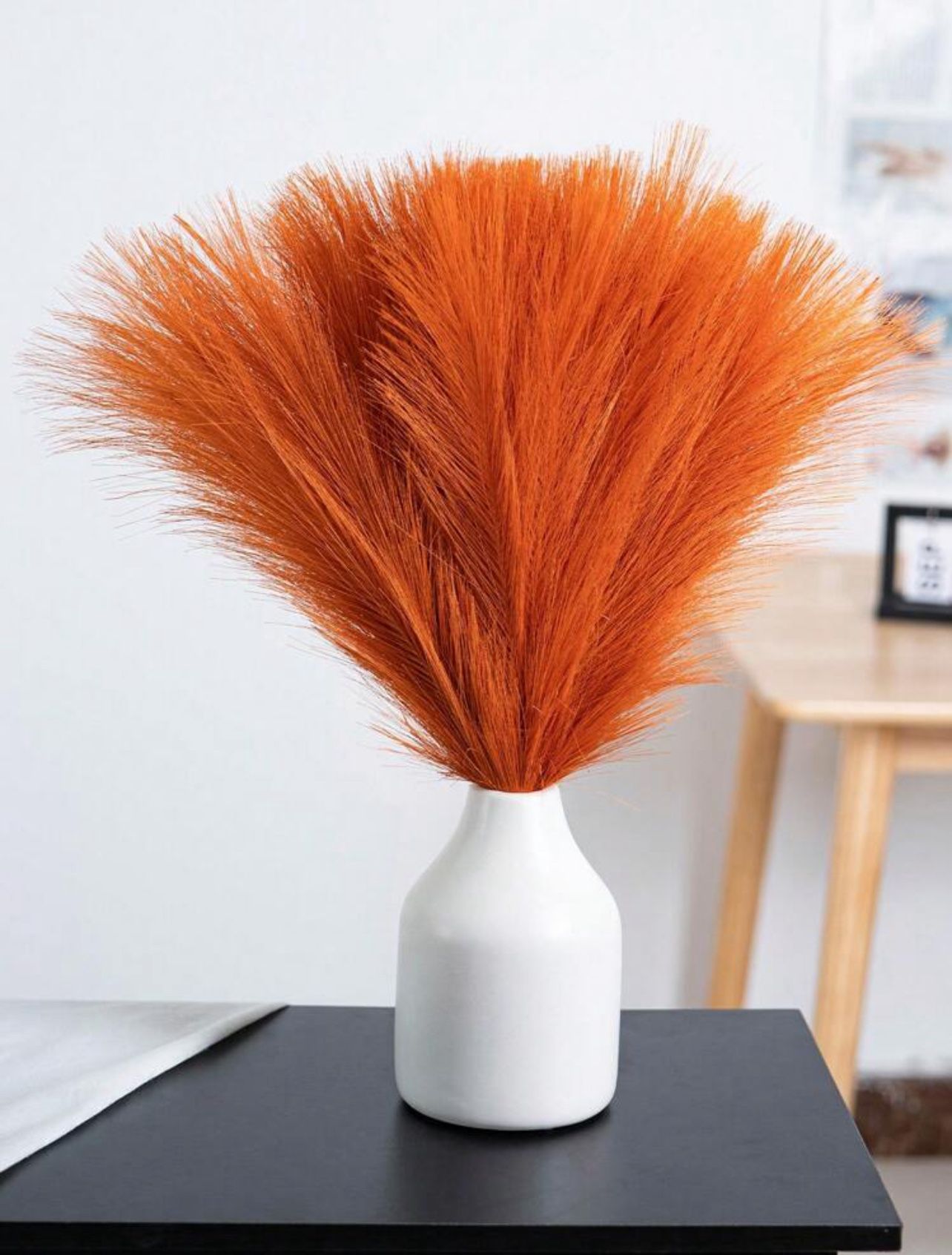 9pcs Elegant Artificial Pampas Grass Reed,43cm Long,The Bohemian Style -  Polyester Fabric Made Soft And Fast, Modern Simple Nordic Style - For Home D