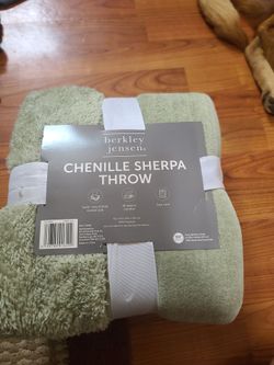 Chenille Sherpa Throw