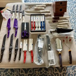 Huge Lot Of Cutco Knives And Accessories