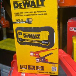 Dewalt Jumper Starter With USB Power Bank 1600 Amp New