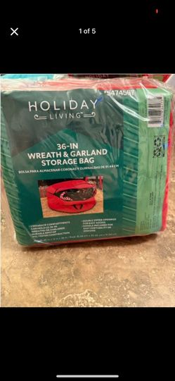 NEW - 2 In 1 Christmas Wreath & Garland Bag