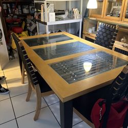 Dining Room Table & Cabinet - Estate Sale