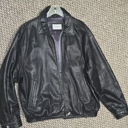 Extra Large Light Leather Jacket.