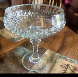 Vintage Component Diamond Point Indiana Glass No Chips