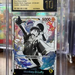 Monkey D Luffy ST29-001 Alt art leader one piece tcg card pristine 10