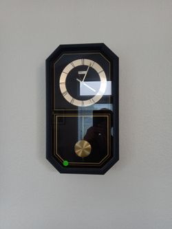 Black wall clock