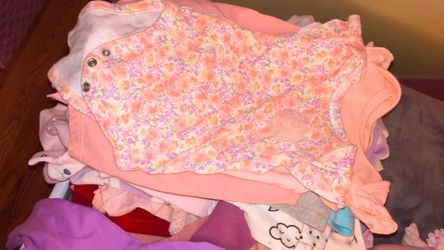 Baby Girls 0-6 Clothes. Entire bag.