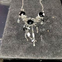 Black And Silver Necklace 