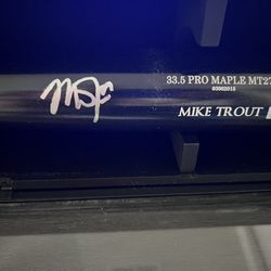 Angels Mike Trout Signed Bat