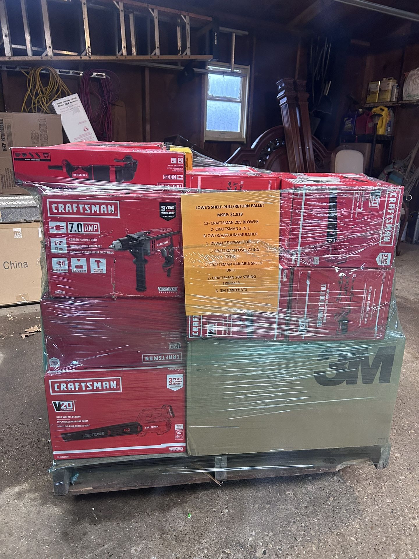 MSRP: $1918 Lowe’s 60% Shelf Pull And 40% Inspected Returns Pallet