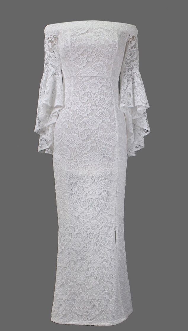 Off Shoulder Formal Gown /wedding / Prom