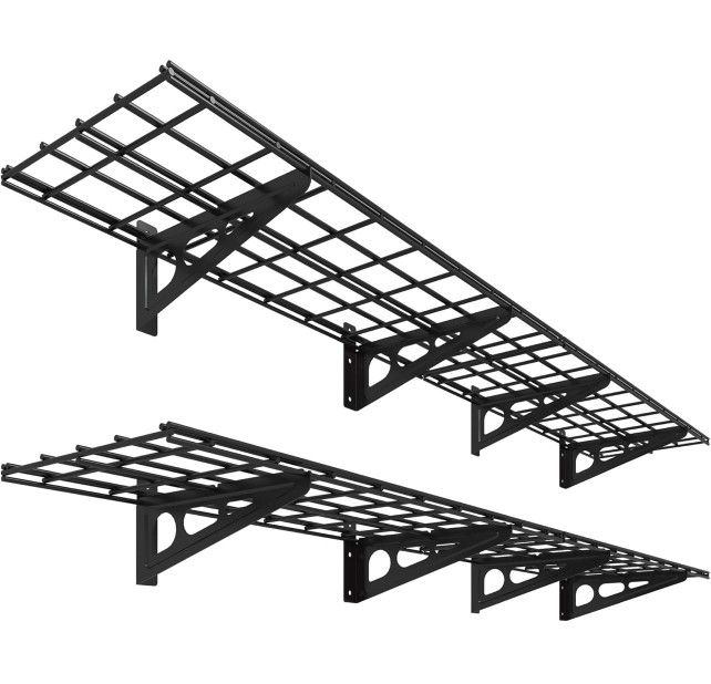 Garage wall shelves, 2-pack