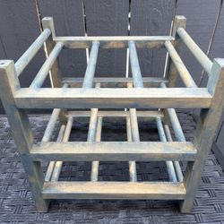 Wood Wine Rack Bar
