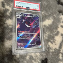 Pokemon Gengar Chinese Gem Pack 3 PSA 7